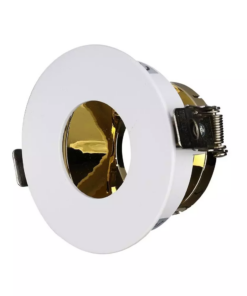 Χωνευτό φωτιστικό Spot GU10 Στρογγυλό Λευκό και χρυσό σώμα V-TAC – 3158
