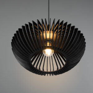 Κρεμαστό Φωτιστικό Trio Lighting COLINO  1x E27 Μαύρο Ματ Μεταλλικό   – 315900132