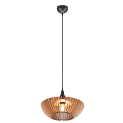 Κρεμαστό Φωτιστικό Trio Lighting COLINO 1x E27 με Ξύλινο – 315900142