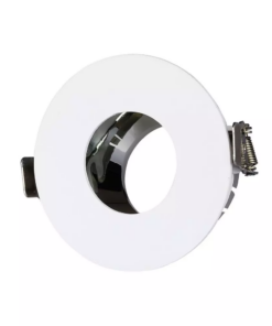 Χωνευτό φωτιστικό Spot GU10 Στρογγυλό Λευκό και χρώμιο σώμα V-TAC – 3160