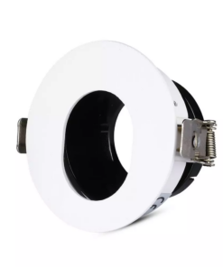 Χωνευτό φωτιστικό Spot GU10 Στρογγυλό Λευκό και μαύρο σώμα V-TAC – 3161