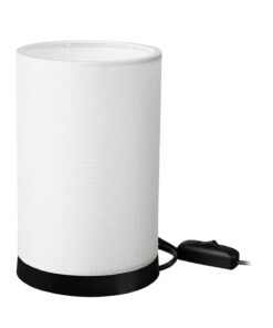 ΠΟΡΤΑΤΙΦ ΚΥΛΙΝΔΡΙΚΟ ΑΜΠΑΖΟΥΡ TL-07/H-01 WHITE/CREAM- BLACK  Ε/27 Heronia – 14-0311