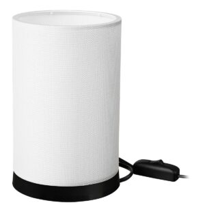 ΠΟΡΤΑΤΙΦ ΚΥΛΙΝΔΡΙΚΟ ΑΜΠΑΖΟΥΡ TL-07/H-01 WHITE/CREAM- BLACK  Ε/27 Heronia – 14-0311