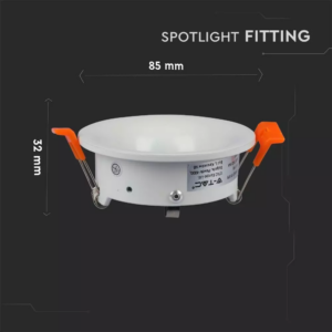 Χωνευτό φωτιστικό Spot GU10 Στρογγυλό Λευκό σώμα V-TAC – 3169