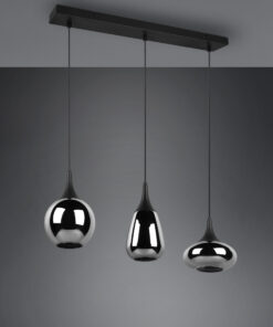 Κρεμαστό Φωτιστικό Trio Lighting LUMINA 3x E14 Μαύρο Ματ Μεταλλικό – 317000332