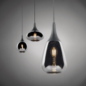Κρεμαστό Φωτιστικό Trio Lighting LUMINA  3x E14 Μαύρο Ματ Μεταλλικό   – 317000332