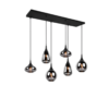 Κρεμαστό Φωτιστικό Trio Lighting LUMINA  6x E14 Μαύρο Ματ Μεταλλικό   – 317000632