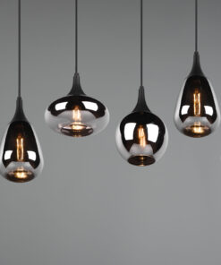 Κρεμαστό Φωτιστικό Trio Lighting LUMINA 6x E14 Μαύρο Ματ Μεταλλικό – 317000632