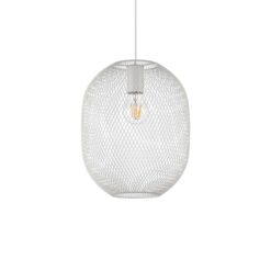 IDEAL LUX Κρεμαστό Φωτιστικό NET 1xE27 Λευκού Χρώματος – 317274