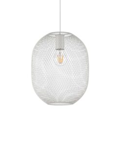 IDEAL LUX Κρεμαστό Φωτιστικό NET 1xE27 Λευκού Χρώματος – 317274