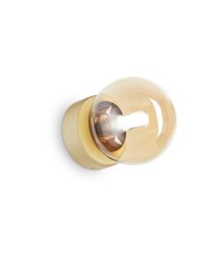IDEAL LUX Επιτοίχιο Φωτιστικό PERLAGE 1xG9 Χρυσού Χρώματος – 317809