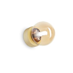 IDEAL LUX Επιτοίχιο Φωτιστικό PERLAGE 1xG9 Χρυσού Χρώματος – 317809