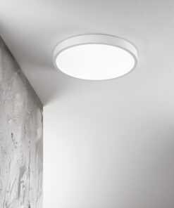 IDEAL LUX Φωτιστικό Οροφής RAY PL LED 26W 3000K-4000K IP44 Mαύρου Χρώματος – 327600