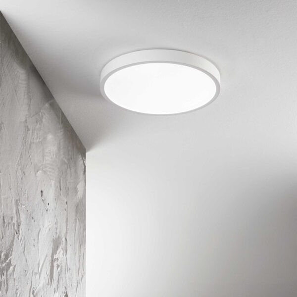 IDEAL LUX Φωτιστικό Οροφής RAY PL LED 13W 3000K IP44 Μαύρου Χρώματος- 327563