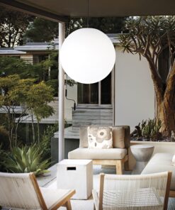 IDEAL LUX Κρεμαστό Φωτιστικό SOLE 1xE27 IP44 Λευκού Χρώματος – 318837