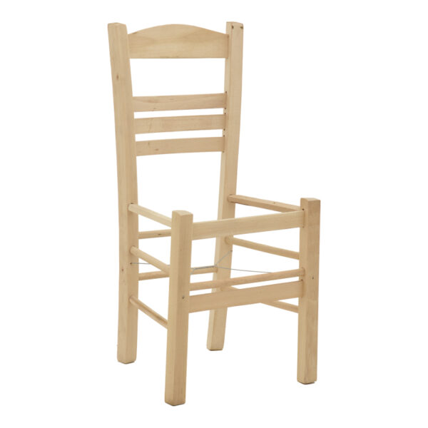 Coffee shop nice chair Ronson pakoworld unpainted wood 42x40x89cm 319-000003