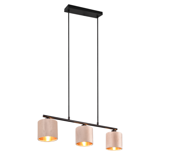 Κρεμαστό Φωτιστικό Trio Lighting 3xE14 Μπεζ Χρώματος - 319000344