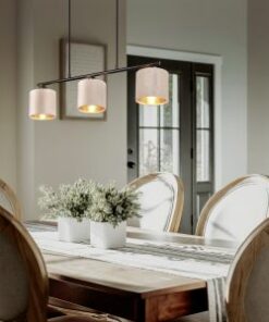 Κρεμαστό Φωτιστικό Trio Lighting 3xE14 Μπεζ Χρώματος – 319000344