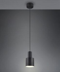 Κρεμαστό Φωτιστικό Σποτ Μαύρο Ματ AGUDO 1x E27 Trio Lighting – 319400132
