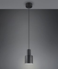 Κρεμαστό Φωτιστικό Σποτ Μαύρο Ματ AGUDO 1x E27 Trio Lighting – 319400132