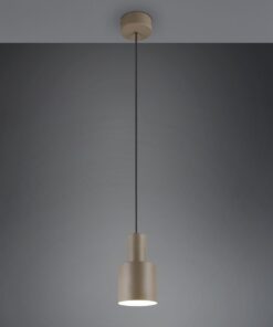 Κρεμαστό Φωτιστικό Σποτ Γκρι Taupe AGUDO 1x E27 Trio Lighting – 319400141