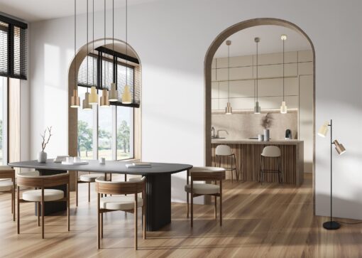 Κρεμαστό Φωτιστικό Σποτ Γκρι Taupe AGUDO 1x E27 Trio Lighting – 319400141