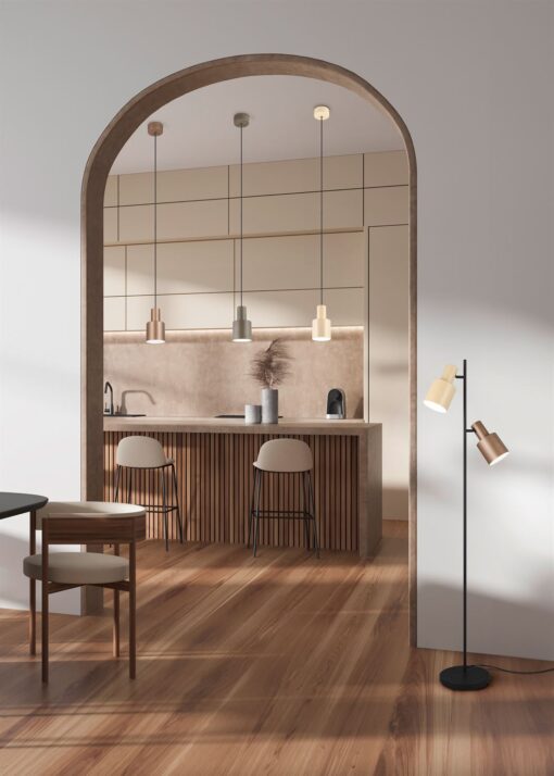 Κρεμαστό Φωτιστικό Σποτ Γκρι Taupe AGUDO 1x E27 Trio Lighting – 319400141