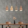 Κρεμαστό Φωτιστικό Trio Lighting 4xE27 Καφέ Χρώματος – 319400417