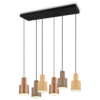 Κρεμαστό Φωτιστικό Trio Lighting 6xE27 Καφέ Χρώματος – 319400617