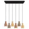 Κρεμαστό Φωτιστικό Trio Lighting 6xE27 Καφέ Χρώματος – 319400617