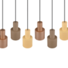 Κρεμαστό Φωτιστικό Trio Lighting 6xE27 Καφέ Χρώματος – 319400617