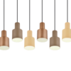 Κρεμαστό Φωτιστικό Trio Lighting 6xE27 Καφέ Χρώματος – 319400617