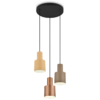 Κρεμαστό Φωτιστικό Trio Lighting 3×27 Καφέ Χρώματος – 319430317