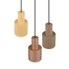 Κρεμαστό Φωτιστικό Trio Lighting 3×27 Καφέ Χρώματος – 319430317