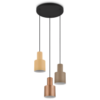 Κρεμαστό Φωτιστικό Trio Lighting 3×27 Καφέ Χρώματος – 319430317