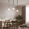 Κρεμαστό Φωτιστικό Trio Lighting 3xE27 Νικελ Χρώματος – 319500307