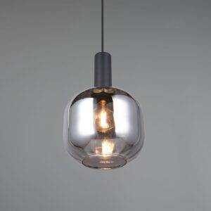 Κρεμαστό Μονόφωτο Μαύρο Ματ & Γυαλί DIVA 1xE27 Trio Lighting – 319800132