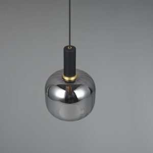Κρεμαστό Μονόφωτο Μαύρο Ματ & Γυαλί DIVA 1xE27 Trio Lighting – 319800132