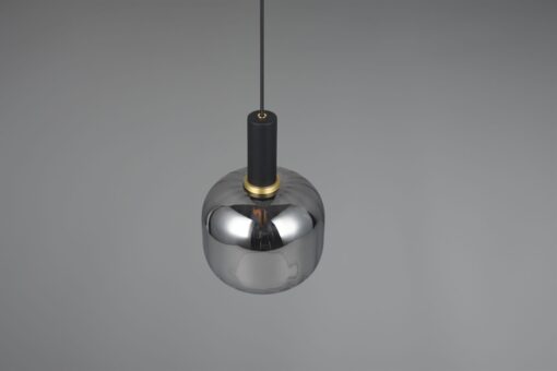 Κρεμαστό Μονόφωτο Μαύρο Ματ & Γυαλί DIVA 1xE27 Trio Lighting – 319800132