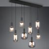Πολύφωτο Οροφής Ράγα Μαύρο Ματ & Γυαλί DIVA 8xE27 Trio Lighting – 319800832