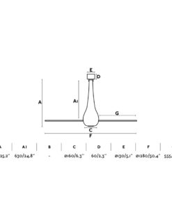Faro Barcelona Eterfan Ανεμιστήρας Οροφής με Τηλεχειριστήριο Κόκκινο/ Διάφανο – 32005