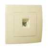 Πρίζα τηλεφώνου RJ11 μονή μπεζ Makel Lillium Natural Kare – 32010014