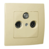Πρίζα SAT-TV-RADIO τερματική μπεζ Makel Lillium Natural Kare – 32010067