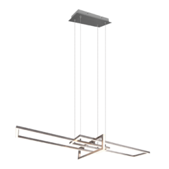 Κρεμαστό Φωτιστικό Trio Lighting LED 34W Νίκελ Ματ Μεταλλικό Step Dimmable 4200lm 3000K 320310307