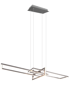 Κρεμαστό Φωτιστικό Trio Lighting LED 34W Νίκελ Ματ Μεταλλικό Step Dimmable 4200lm 3000K 320310307