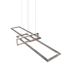 Κρεμαστό Φωτιστικό Trio Lighting LED 34W Νίκελ Ματ Μεταλλικό Step Dimmable 4200lm 3000K 320310307