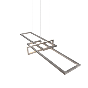 Κρεμαστό Φωτιστικό Trio Lighting LED 34W  Νίκελ Ματ Μεταλλικό Step Dimmable 4200lm 3000K  320310307