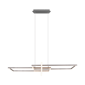 Κρεμαστό Φωτιστικό Trio Lighting LED 34W  Νίκελ Ματ Μεταλλικό Step Dimmable 4200lm 3000K  320310307