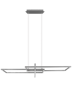 Κρεμαστό Φωτιστικό Trio Lighting LED 34W Νίκελ Ματ Μεταλλικό Step Dimmable 4200lm 3000K 320310307