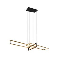Κρεμαστό Φωτιστικό Trio Lighting LED 34W Ορείχαλκος Ματ Μεταλλικό Step Dimmable 4200lm 3000K 320310308